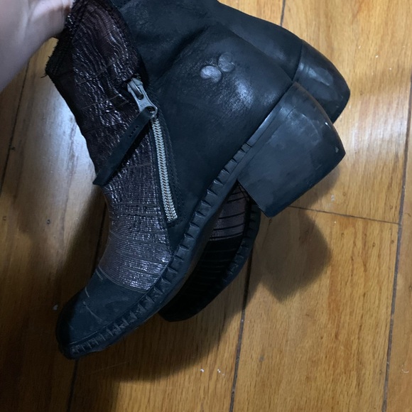 felmini falling in love boots black metallic booties - Picture 8 of 12